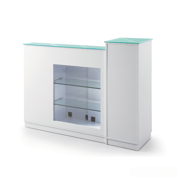 GLASGLOW RECEPTION DESK WITH DISPLAY