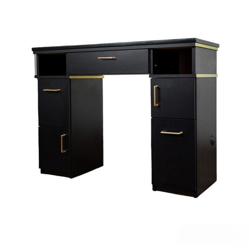 SONOMA II NAIL TABLE (Gold Trim)