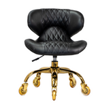 HUGO PEDICURE STOOL (GOLD CASTER)