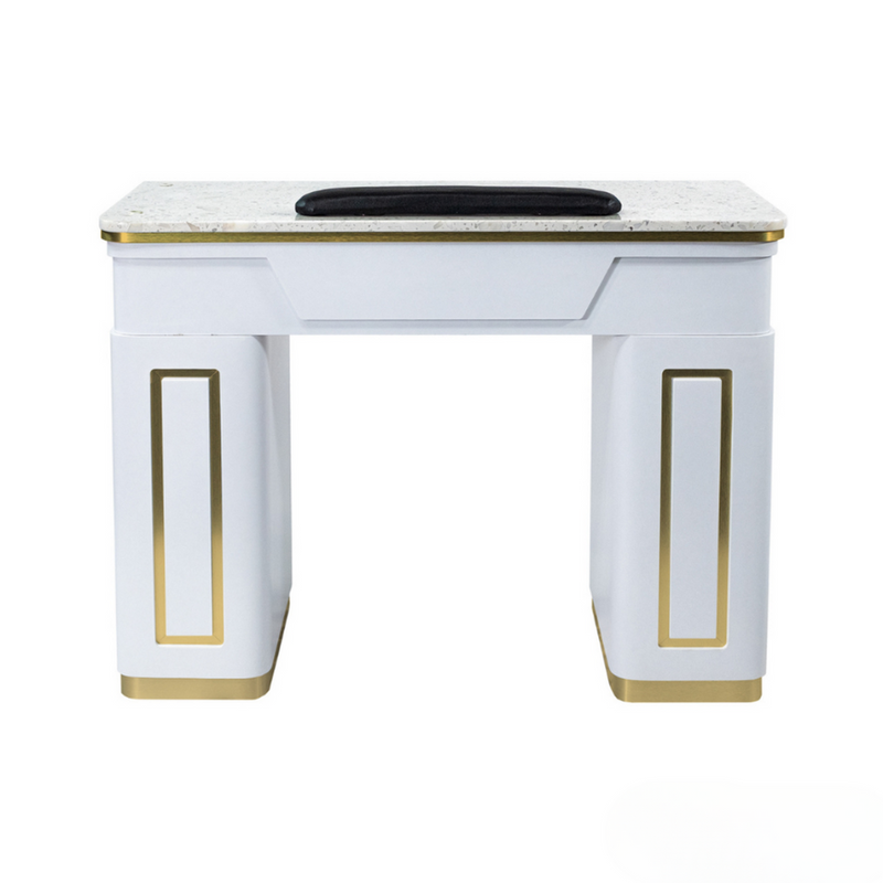 NAPA MANICURE TABLE WHITE/GOLD BY MAYAKOBA