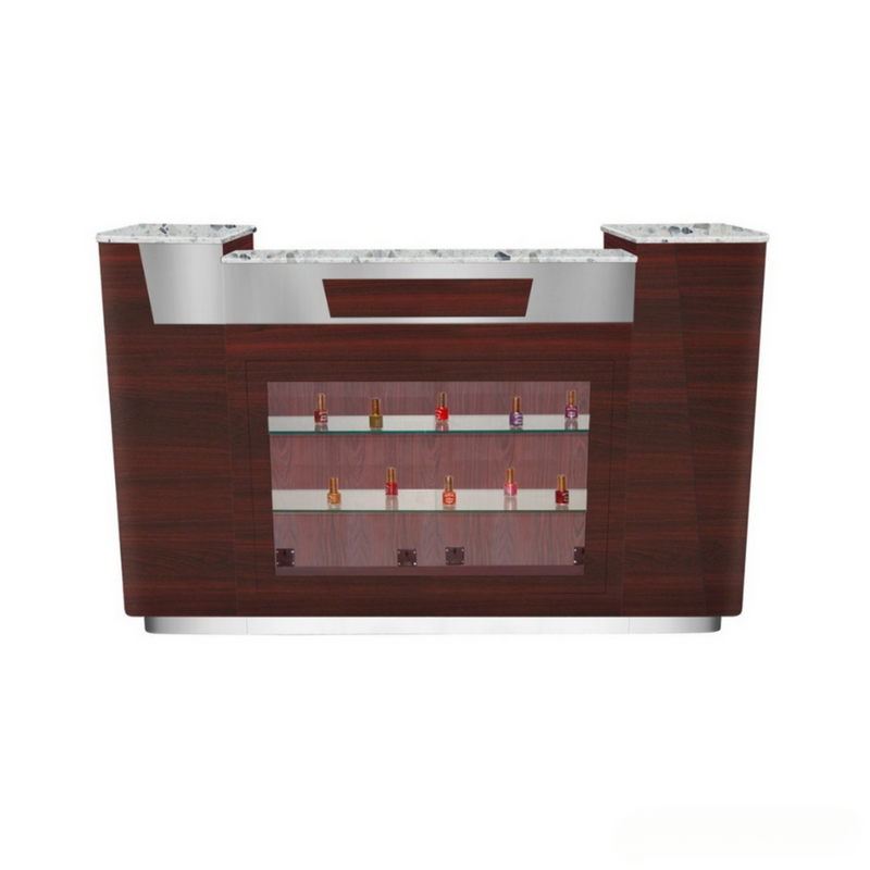 AVON I RECEPTION DESK W/ GLASS DISPLAY