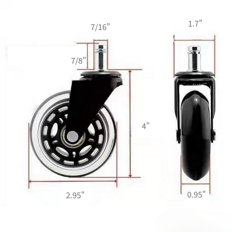 ROLLER BLADE STYLE ATOOL CASTERS FOR ALL FLOORS