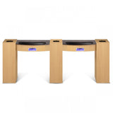 Classic Double Nail Table with LED/UV Gel Lights