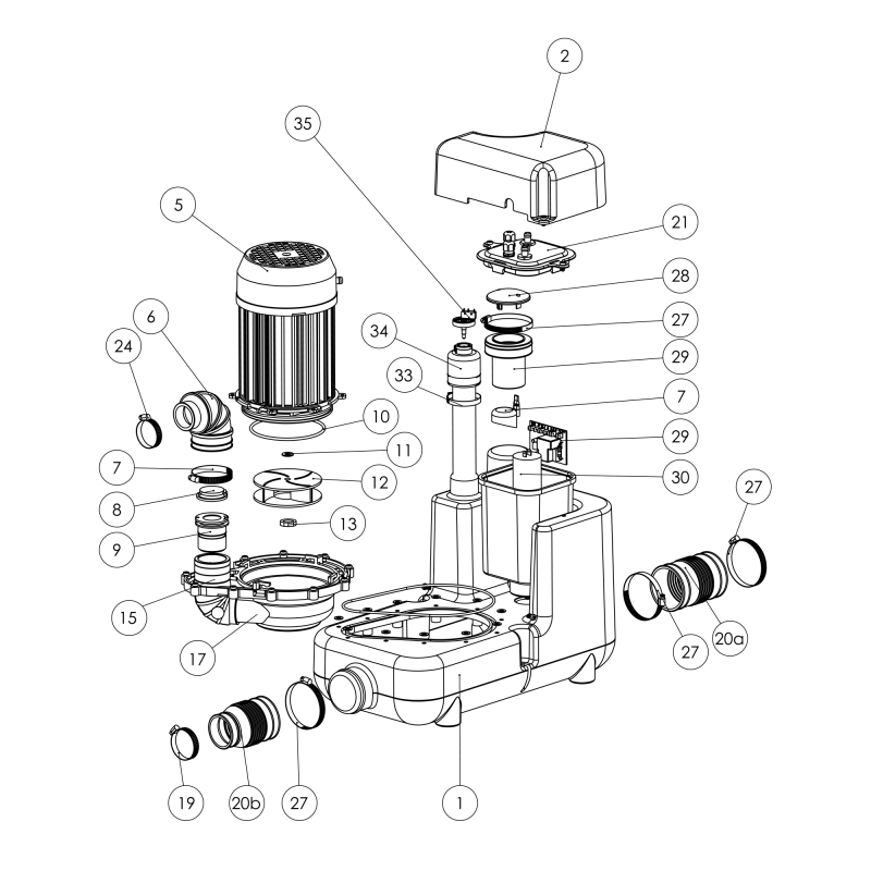 SaniFlo - Sanicom 1 Discharge Drain Pump