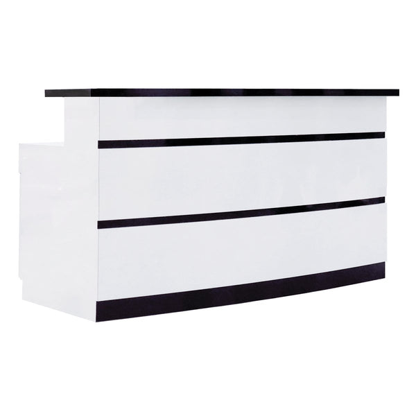 LUX BW Stripes Reception Desk