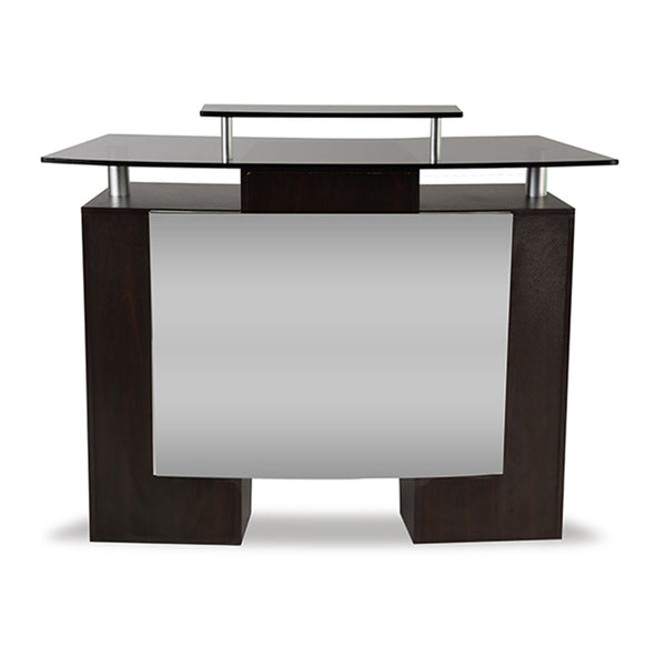 Glass Top Reception Desk 