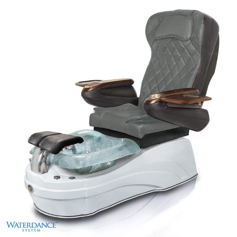 Monaco pedicure chair with Waterdance jet system.  Immerse your clients’ feet in a uniquely shaped bowl to experience pure bliss with this divinely maintained water temperature feature of the Waterdance Heater. This is the world’s first Heat and Ozonator technology with no cross-contamination and 100% sanitation, giving satisfaction to clients and technicians.